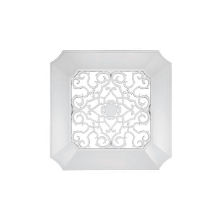 Panasonic Ornately Designed Replacement Grille for Whisper Series Ceiling Mounted Bath Fans White