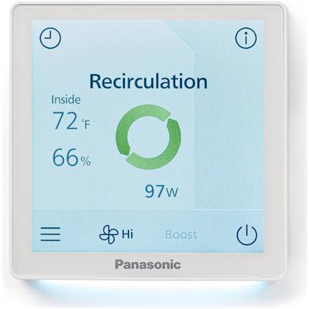 Panasonic BalancedHome LED Touchscreen ERV Wall Control N/A