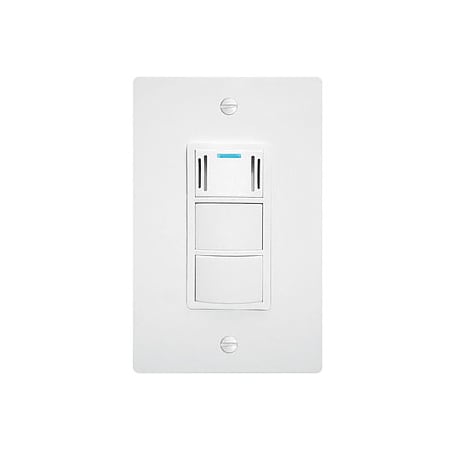 Panasonic Three in One Condensation Sensor Wall Switch for Whisper Series Bath Fans and Lights with Countdown Timer and Manual Control White