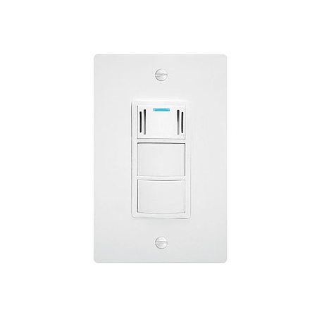 Panasonic Three in One Condensation Sensor Wall Switch for Whisper Series Bath Fans and Lights with Countdown Timer and Manual Control White