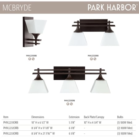 McBryde Bath Collection in Oil Rubbed Bronze