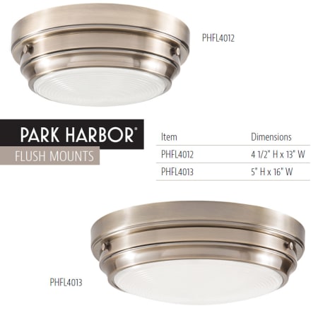 Brushed Nickel Size Variations