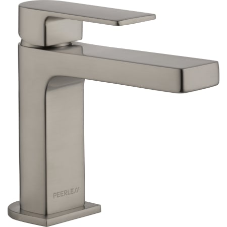 Peerless Xander 1 GPM Single Hole Bathroom Faucet with Metal Push Pop-Up Drain Assembly - Lifetime Limited Warranty Brushed Nickel