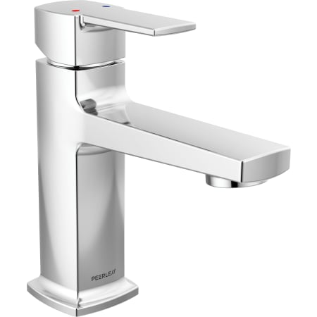 Peerless Ezra 0.5 GPM Single Hole Bathroom Faucet with Push Pop-Up Drain Assembly Chrome