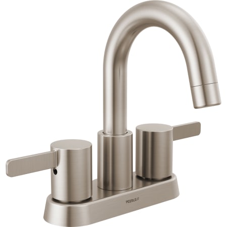 Peerless Precept 1 GPM Centerset Bathroom Faucet with Push pop-Up Drain Assembly Brushed Nickel