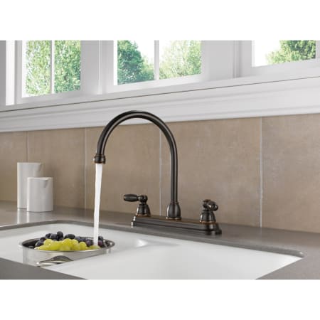 Peerless-P299565LF-Running Faucet in Oil Rubbed Bronze