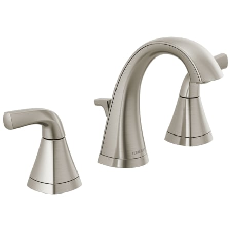 Peerless Parkwood 1 GPM Widespread Bathroom Faucet with Pop-Up Drain Assembly - Lifetime Limited Warranty Brushed Nickel
