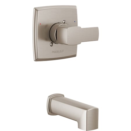Peerless Ezra Tub Only Trim Package with Pressure Balanced Valve Trim - Less Rough In Brushed Nickel