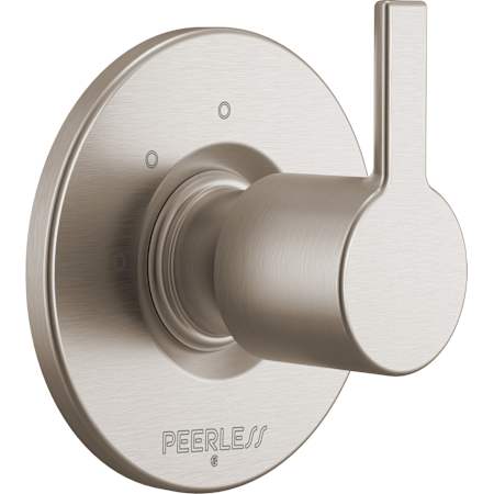 Peerless Flute Three Function Diverter Valve Trim Less Rough-In Valve - Two Independent Positions, One Shared Position Brushed Nickel