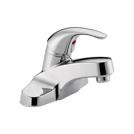 Peerless Core 1.0 GPM Bathroom Faucet Centerset with Single Lever Handle - Lifetime Limited Warranty Chrome