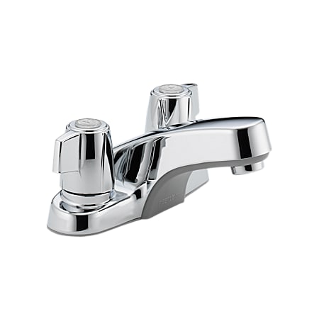Peerless Core 1.0 GPM Bathroom Faucet Centerset with Double Ergonomic Handles - Lifetime Limited Warranty Chrome
