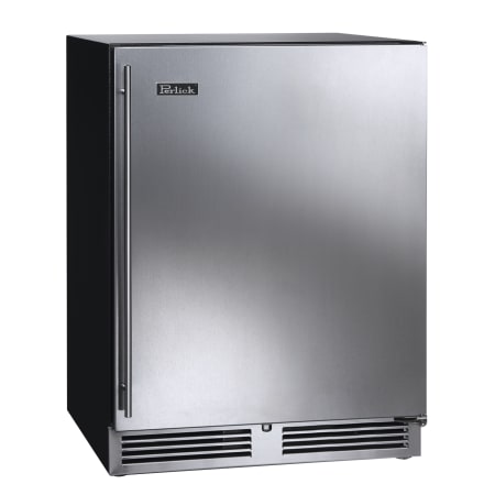 Perlick 24 Inch Wide 4.8 Cu. Ft. Capacity Upright Compact Freezer with Right Hinge and Door Lock Stainless Steel