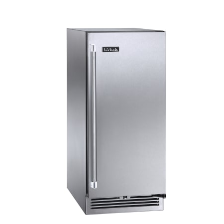Perlick 15 Inch Wide 2.8 Cu. Ft. Outdoor Compact Refrigerator with Right Hinge and Door Lock Stainless Steel