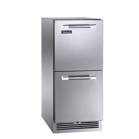 Perlick 15 Inch Wide 2.8 Cu. Ft. Refrigerator Drawer with Self Closing Drawers Panel Ready