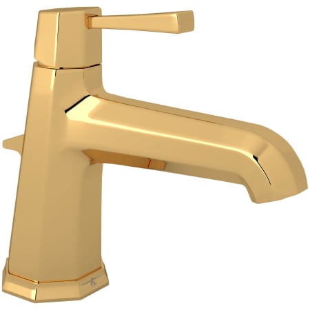 Perrin and Rowe Deco 1.2 GPM Single Hole Bathroom Faucet with Pop-Up Drain Assembly English Gold