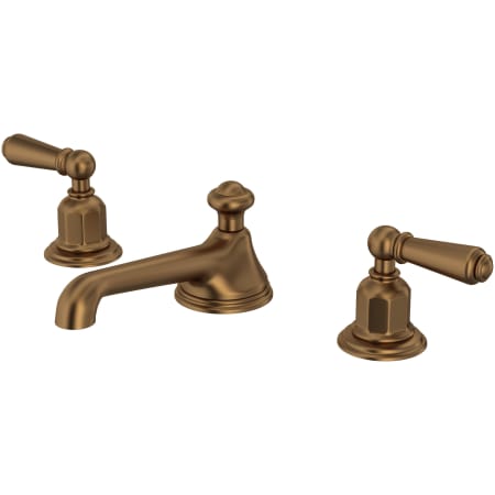 Perrin and Rowe Edwardian 1.2 GPM Widespread Bathroom Faucet with Pop-Up Drain Assembly English Bronze
