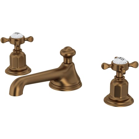 Perrin and Rowe Edwardian 1.2 GPM Widespread Bathroom Faucet with Pop-Up Drain Assembly English Bronze