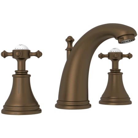 Perrin and Rowe Georgian Era 1.2 GPM Widespread Bathroom Faucet with Pop-Up Drain Assembly English Bronze