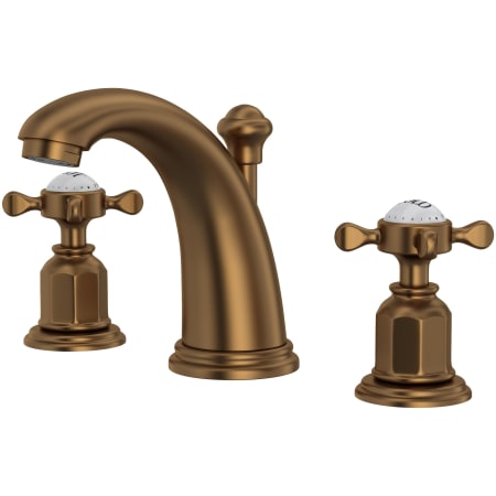 Perrin and Rowe Edwardian 1.2 GPM Widespread Bathroom Faucet with Pop-Up Drain Assembly English Bronze
