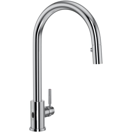 Perrin and Rowe Holborn 1.8 GPM Touchless Single Hole Pull Down Kitchen Faucet Polished Chrome