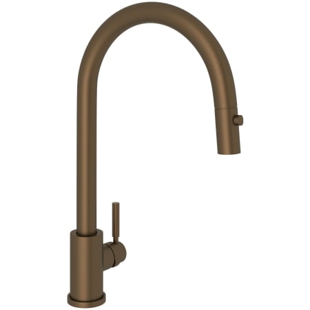 Perrin and Rowe Holborn 1.75 GPM Single Hole Pull Down Kitchen Sink Faucet English Bronze