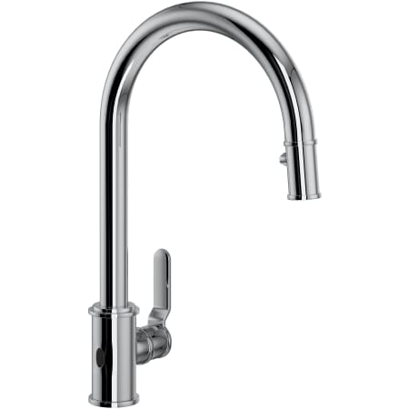 Perrin and Rowe Armstrong 1.8 GPM Touchless Single Hole Pull Down Kitchen Faucet Polished Chrome