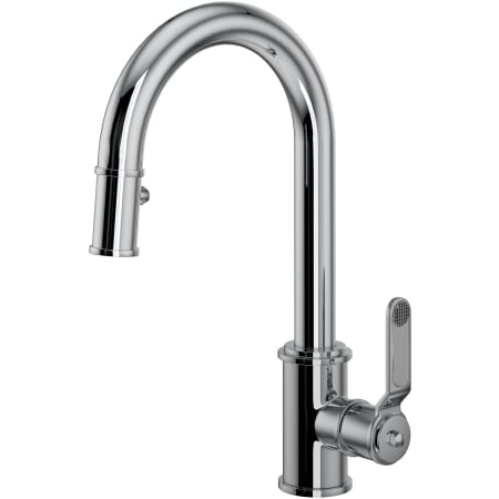 Perrin and Rowe Armstrong 1.8 GPM Single Hole Pull Down Bar Faucet Polished Chrome