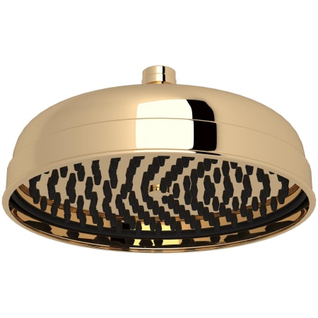 Perrin and Rowe 1.8 GPM Single Function Rain Shower Head English Gold