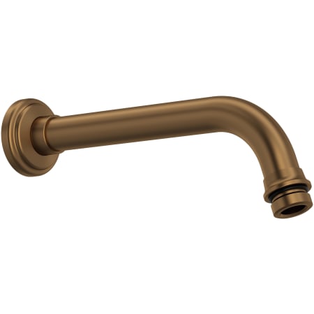 Perrin and Rowe 7" Wall Mounted Shower Arm and Flange English Bronze
