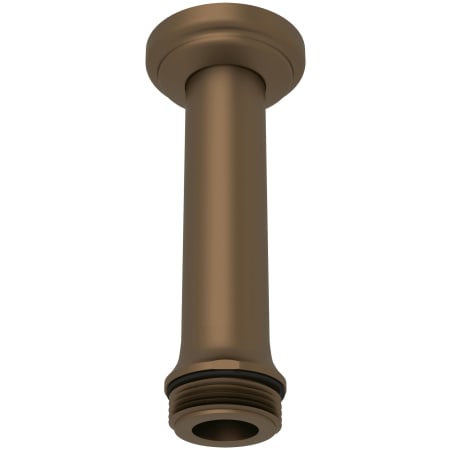 Perrin and Rowe 4" Ceiling Mounted Shower Arm and Flange English Bronze