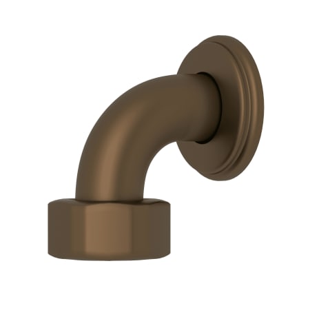 Perrin and Rowe Exposed Thermostatic Valve Top Return Elbow English Bronze