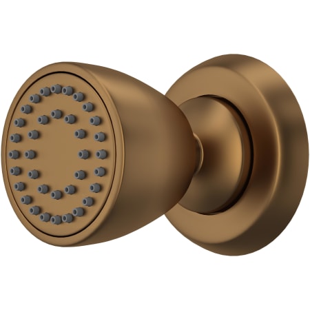 Perrin and Rowe Holborn Single Function Round Brass Body Spray English Bronze