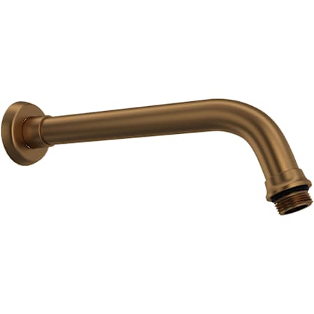 Perrin and Rowe Holborn 7-1/4" Wall Mounted Shower Arm and Flange English Bronze