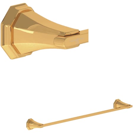 Perrin and Rowe Deco 18" Towel Bar English Gold