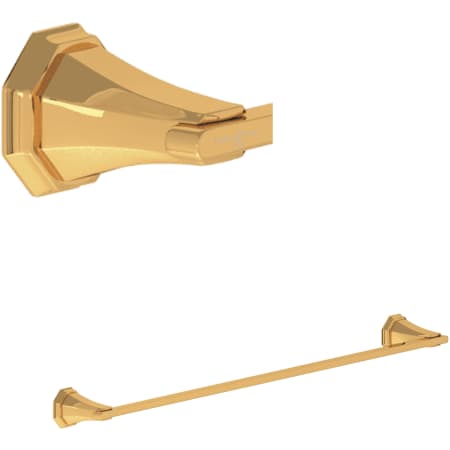 Perrin and Rowe Deco 24" Towel Bar English Gold