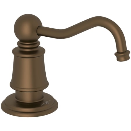 Perrin and Rowe Georgian Era Deck Mounted Soap Dispenser with 16 oz Capacity English Bronze