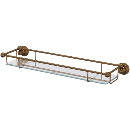 Perrin and Rowe Edwardian 22" Brass Bathroom Shelf English Bronze