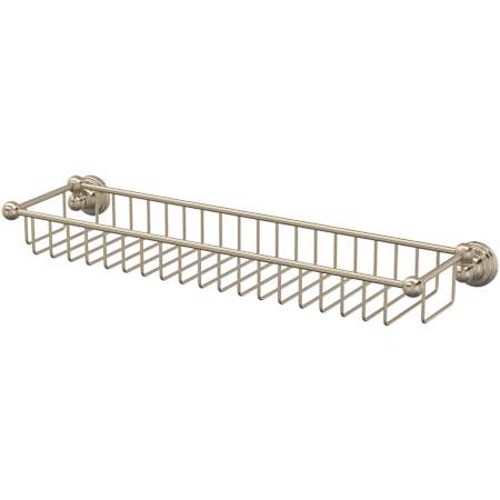 Perrin and Rowe Edwardian 22" Wall Mounted Sponge Shower Basket Satin Nickel