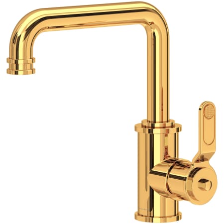 Perrin and Rowe Armstrong 1.2 GPM Single Hole Bathroom Faucet English Gold