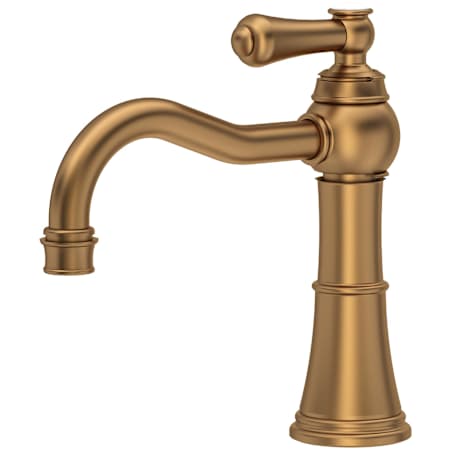 Perrin and Rowe Georgian Era 1.2 GPM Single Hole Bathroom Faucet with Pop-Up Drain Assembly English Bronze