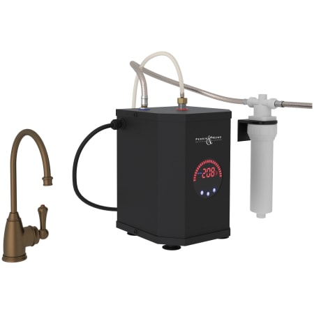 Perrin and Rowe Georgian Era 0.5 GPM Hot Water Dispenser with Hot Water Filter Tank English Bronze