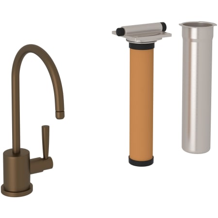 Perrin and Rowe Holborn 0.5 GPM Cold Water Dispenser with Filter English Bronze