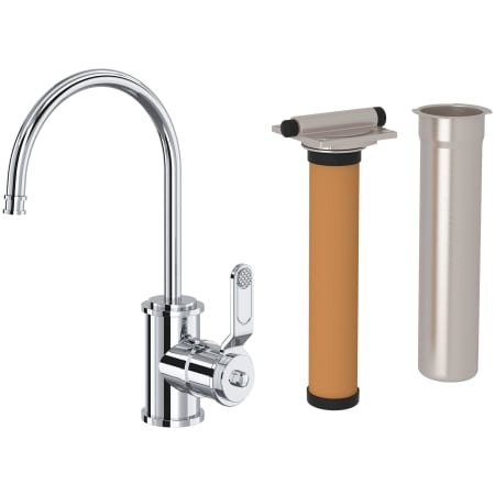 Perrin and Rowe Armstrong 0.5 GPM Cold Water Dispenser with Filter Polished Chrome
