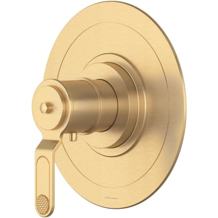 Perrin and Rowe Armstrong Thermostatic Valve Trim Only with Single Lever Handle - Less Rough In Satin English Gold
