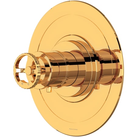 Perrin and Rowe Armstrong Thermostatic Valve Trim Only with Single Wheel Handle - Less Rough In English Gold