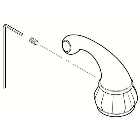 Pfister Lever Handle with Set Screw PVD Brushed Nickel