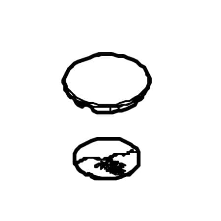 Pfister Windsor 01 / 03 / 23 / 29 / 49 Series Blue Insert Button Polished Chrome