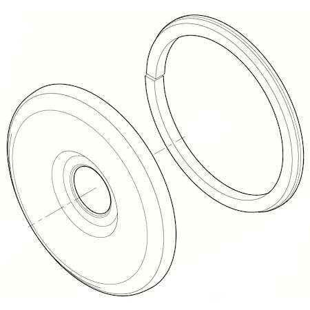 Pfister Ashfield Collection R89 / 808 Series Tub and Shower Country Valve Flange PVD Brushed Nickel
