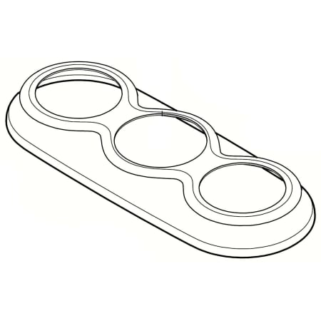 Pfister Marielle 46 Series 4" Centerset Lavatory Escutcheon PVD Brushed Nickel