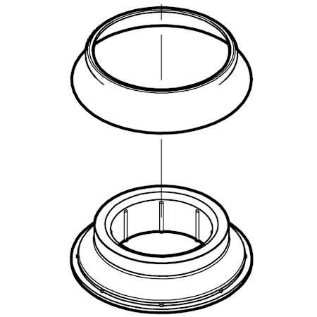Pfister Ashfield Collection 529 Series Base Ring Sub Assembly Polished Chrome